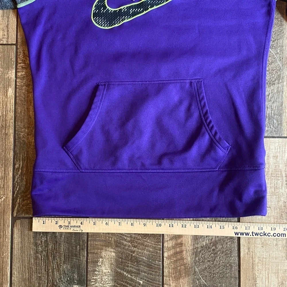 Nike Therma fit Hoodie Purple and Gray